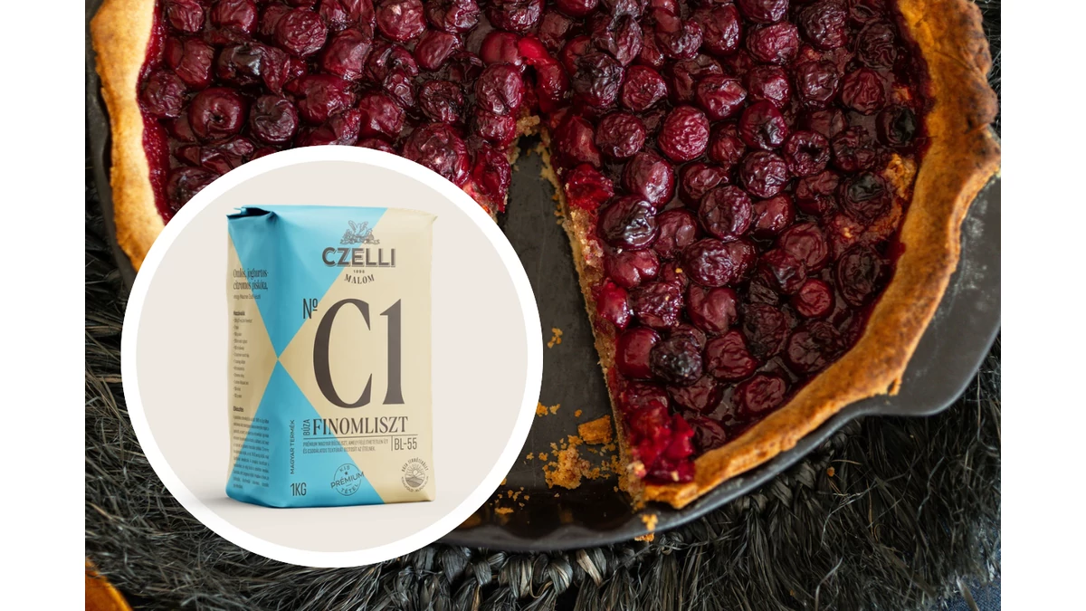 Dóra Havas's Sour Cherry & Almond Pie