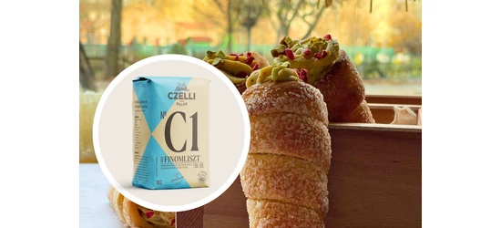 Pistachio Cream Mini Chimney Cakes