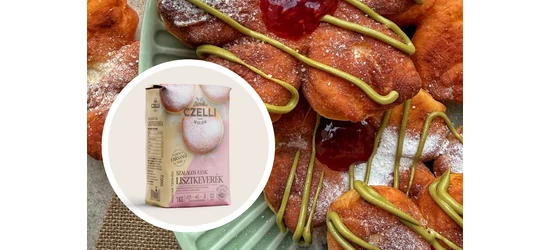 Flower-Shaped Hungarian Doughnuts