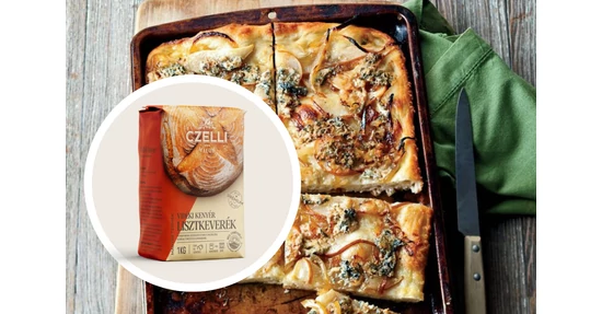 Kéksajtos-körtés focaccia